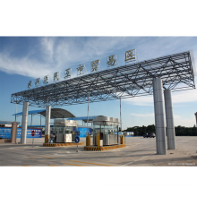 LF Long Span Roof Canopy Steel Structure Space Frame For Toll Station Gate
